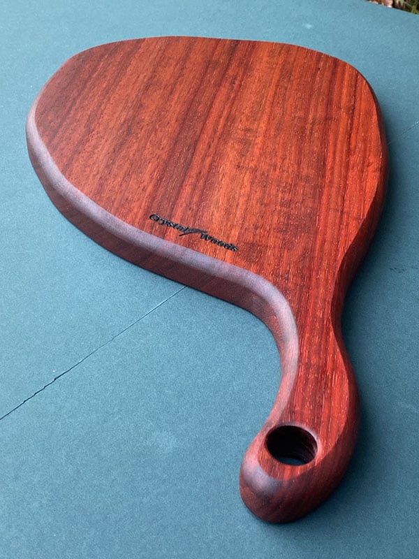 Exotic Padauk Charcuterie Board - Bulbous Shape 2 Charcuterie Board