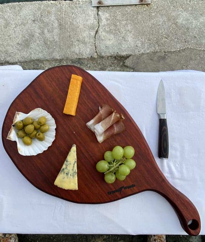 Exotic Padauk Charcuterie Board - Bulbous Shape 6 Charcuterie Board