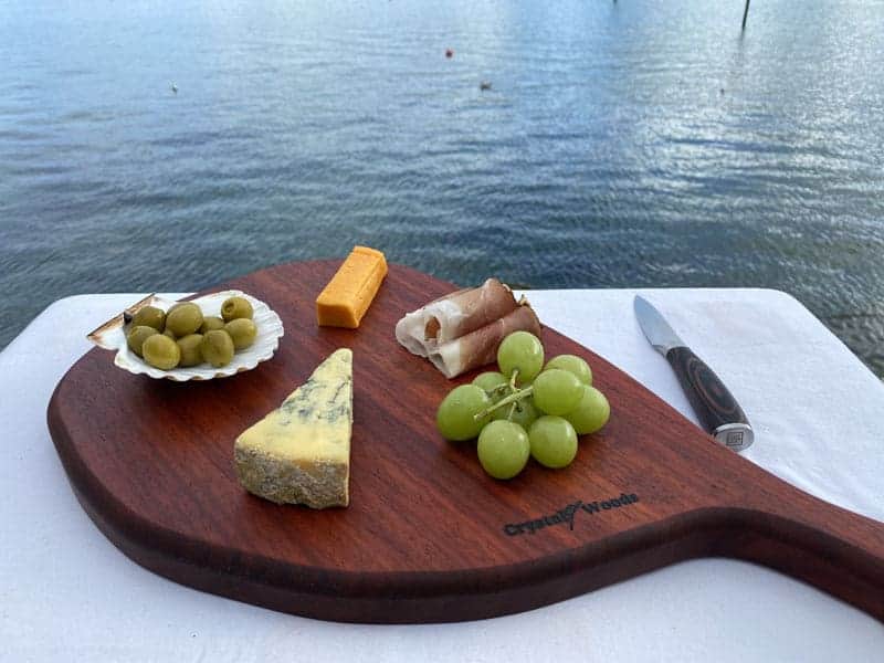 Exotic Padauk Charcuterie Board - Bulbous Shape 5 Charcuterie Board