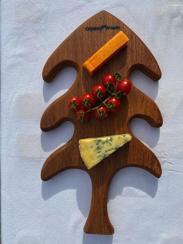 Tree-Shaped Mango Wood Serving Board 4 Tree-Shaped Mango Wood Serving Charcuterie Board