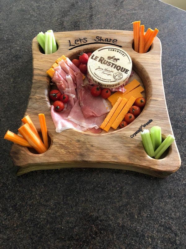 Sycamore Sharing Platter 2 wooden sharing plate
