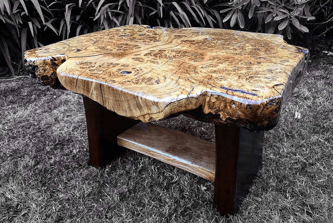 The Allure of a Live Edge Oak Coffee Table 3 Chunky English burr oak coffee table