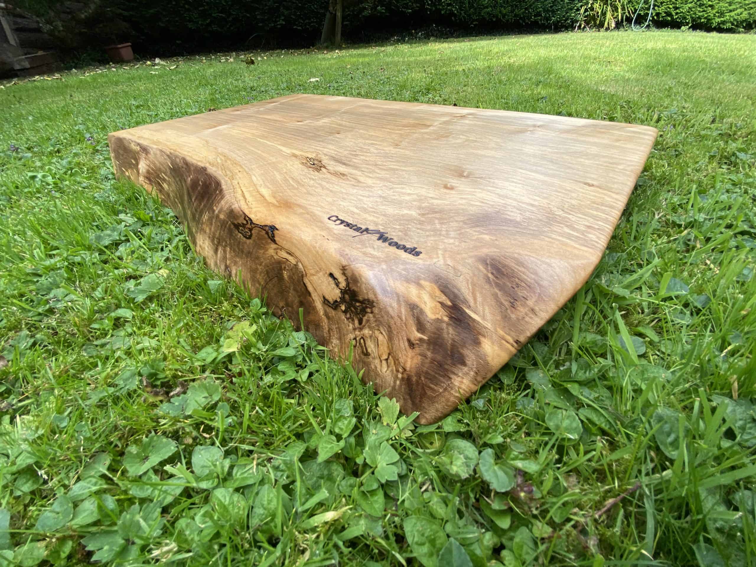 Live Edge Slab Sycamore Butcher's Block 6 Live edge Sycamore chopping board