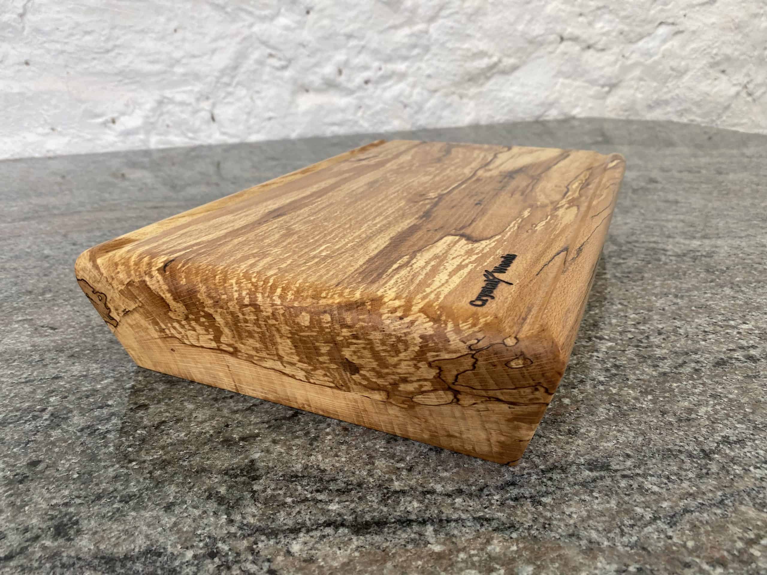 Extra Thick and Chunky Spalted Beech Chopping Board 1 Thick and Chunky Undercut Spalted Beech Chopping Board,