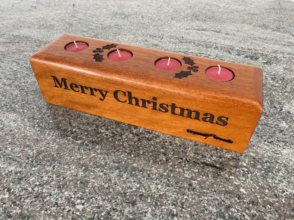 Luxury Wooden Gifts and Bespoke Home Decor for Christmas 2025 4 Tea-Light-Holder
