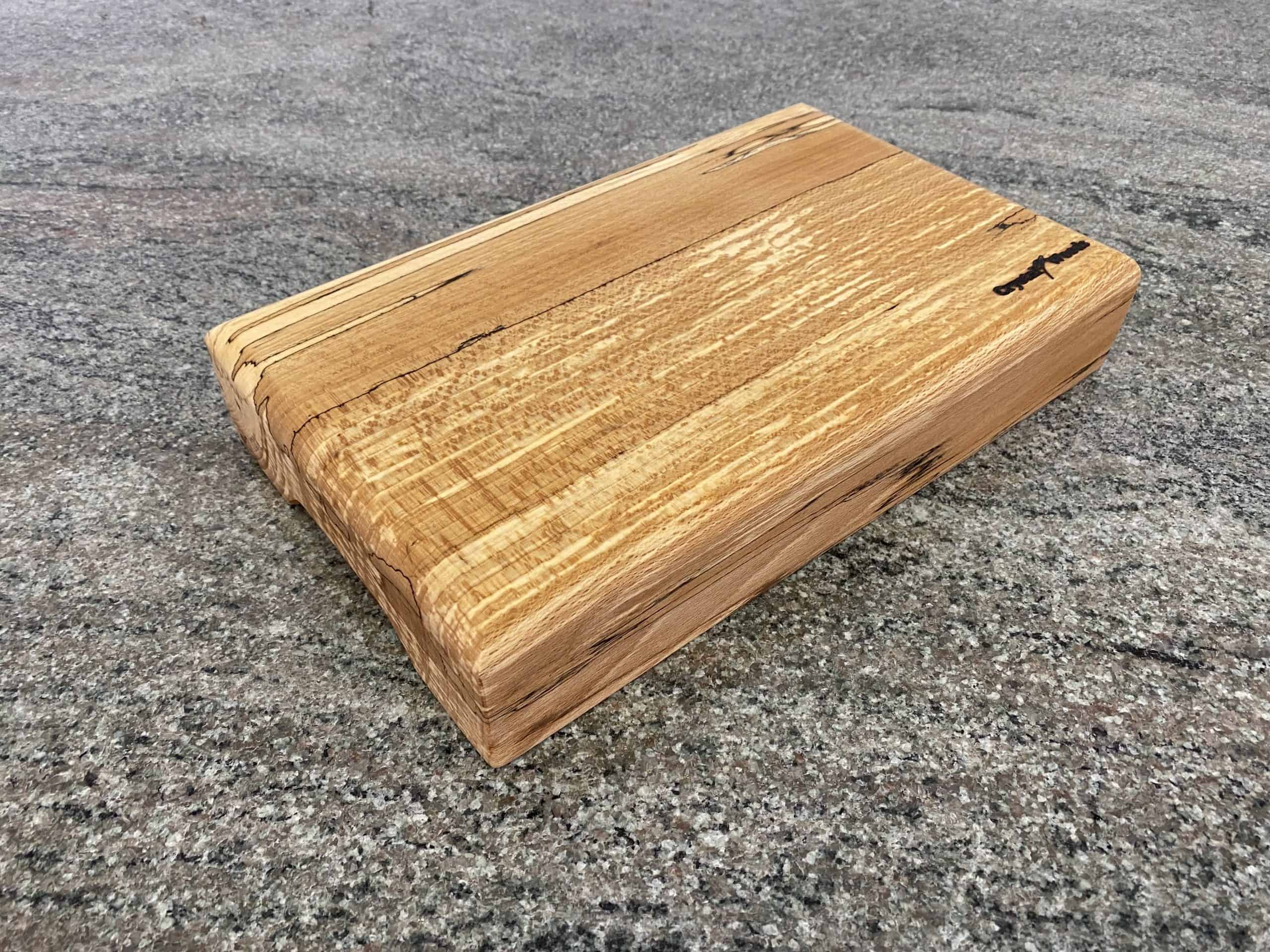 Round Top Spalted Beech Chopping Board 2 Large Round Top English Spalted Beech Chopping Board, handcrafted by Crystal Woods, finished in food safe oil, locally sourced wood in Devon
