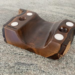 live edge walnut sculpture piece