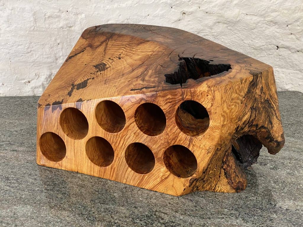 Spalted ash wine rack