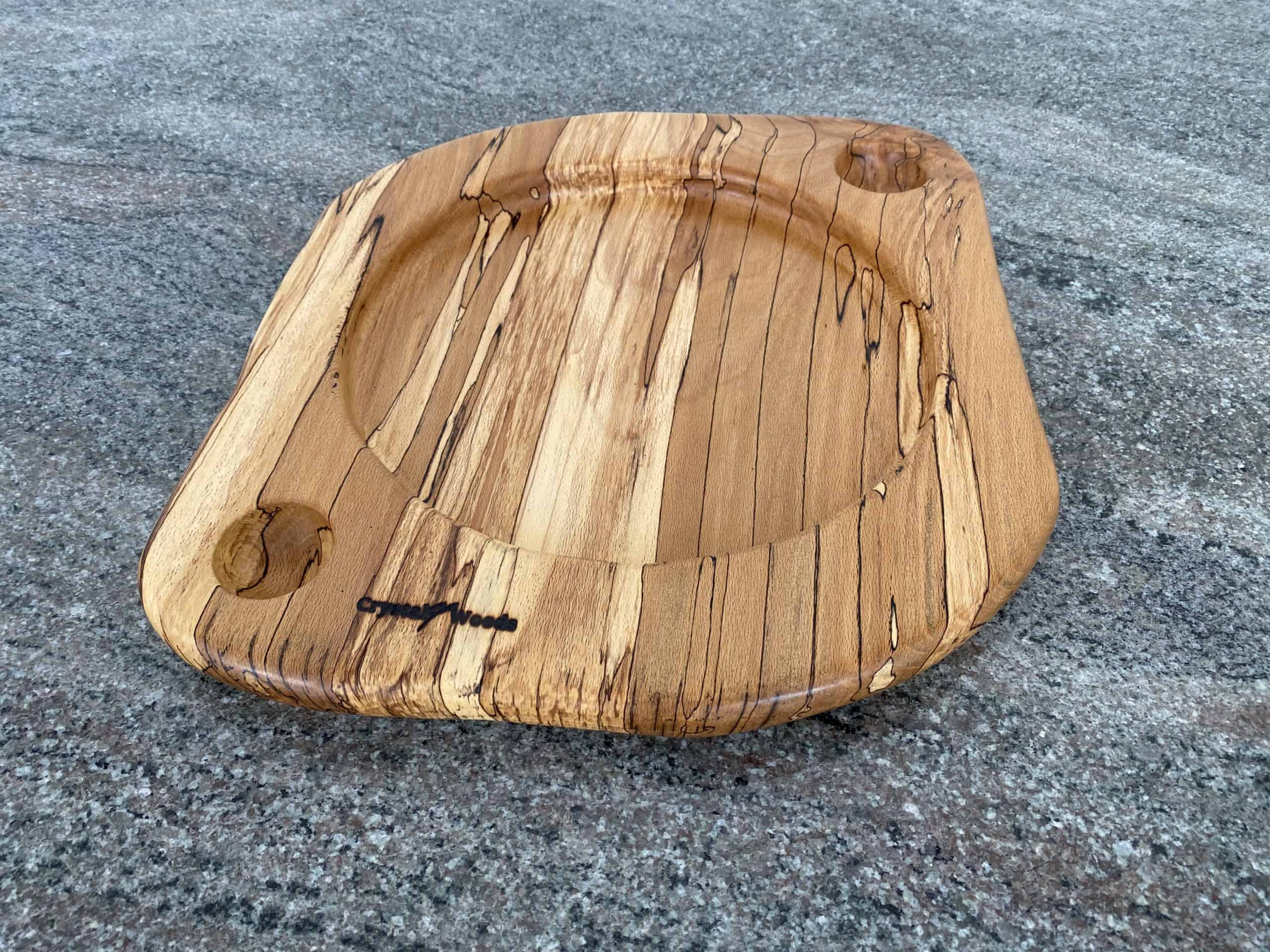 Spalted Beech Food Platter 1 Spalted beech food platter