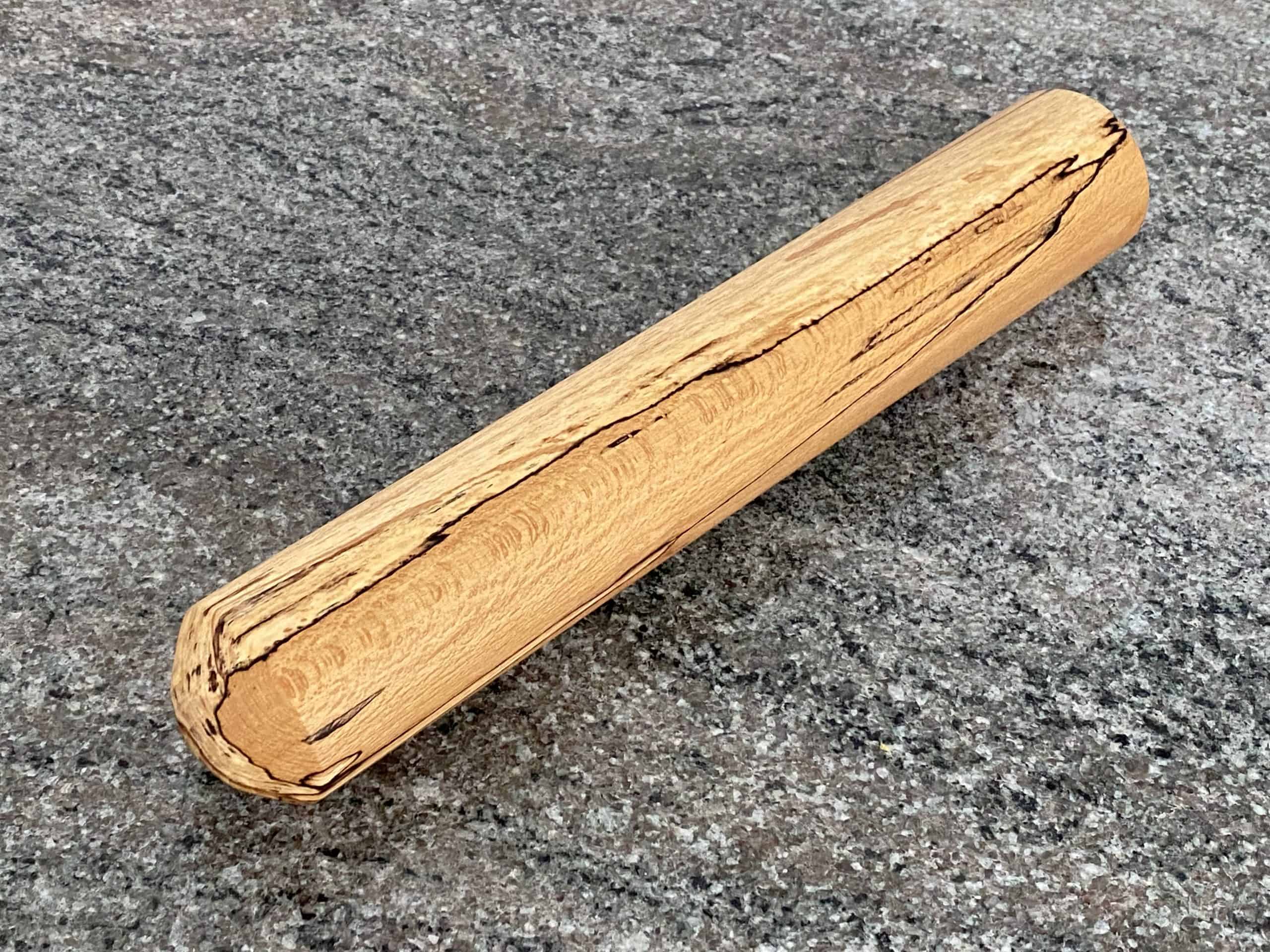 Spalted Beech Rolling Pin Small and Contemporary 3 Small Spalted Beech contemporary rolling pin from locally sourced wood in Devon, finished in food safe oil