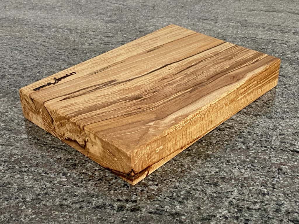 Why a Spalted Beech Chopping Board Makes a Statement in Your Kitchen 3 Small contemporary chopping board made from Spalted Beech, locally sourced in Devon