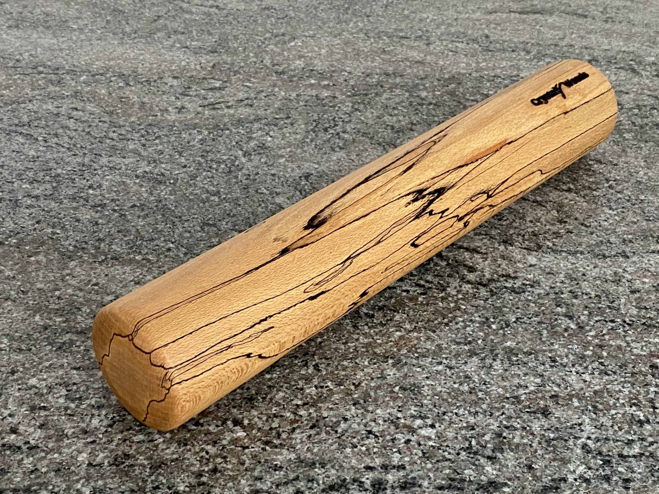 Large Contemporary Spalted Beech Rolling Pin 3 Elegant contemporary rolling pin hand turned from Spalted Beech, a lovely array of grain texture and colour, locally sourced wood from Devon