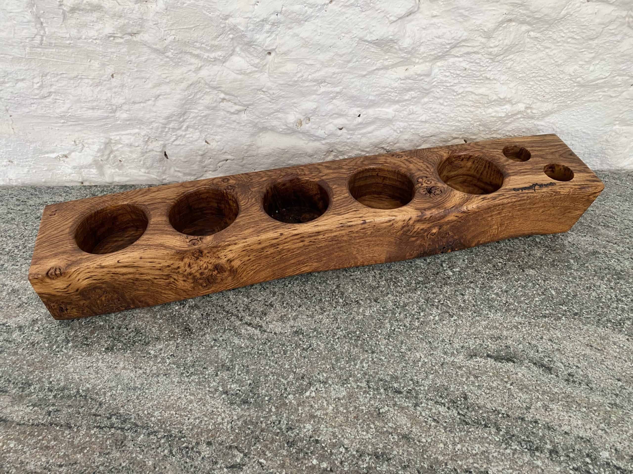 A Pair of Reclaimed Old Oak Mini Wine and Spirits Bar 7 Wine-Rack-Spirits-Bar