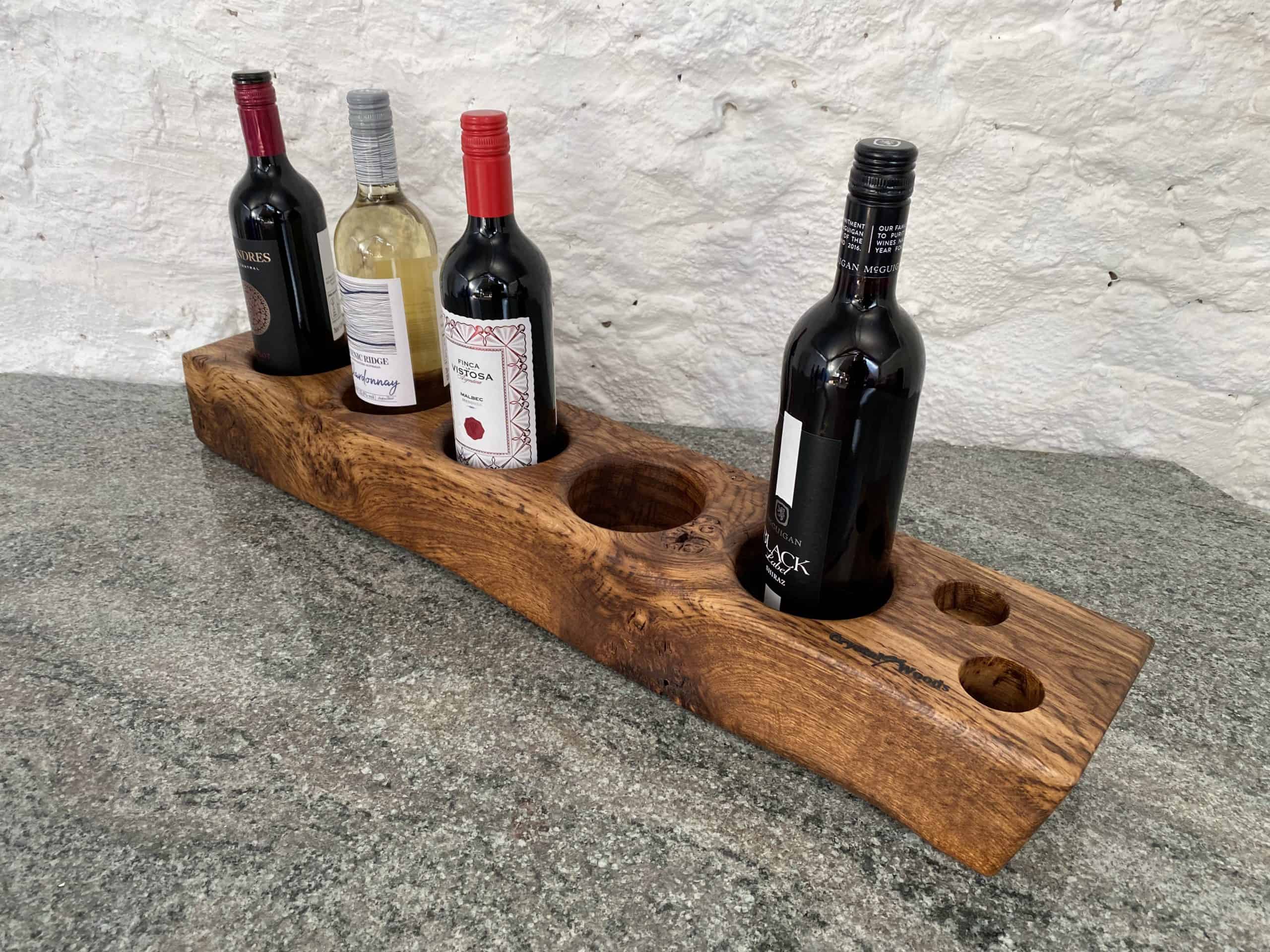A Pair of Reclaimed Old Oak Mini Wine and Spirits Bar 3 Locally sourced old piece of English Oak as a mini wine and spirits display bar
