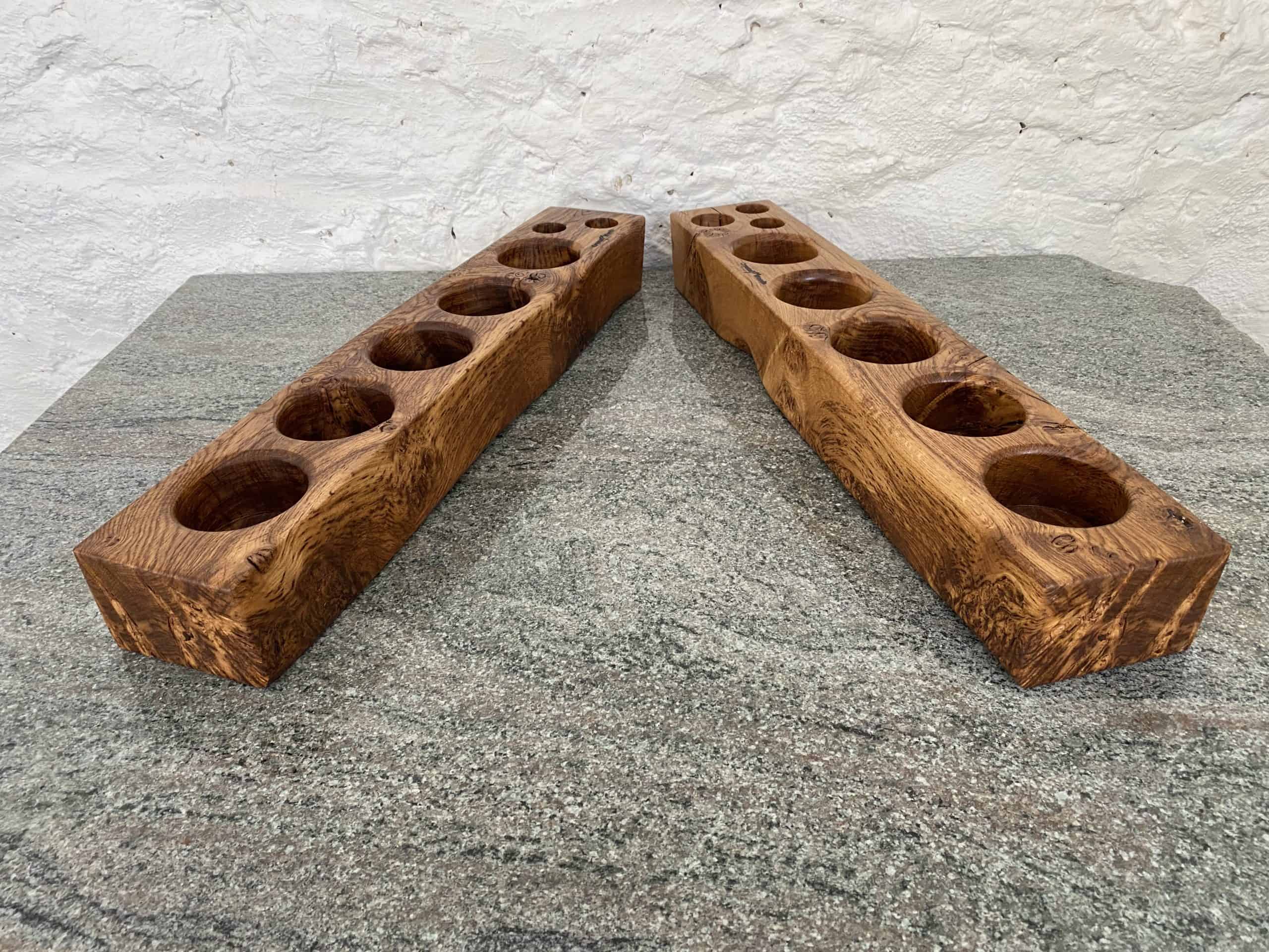 A Pair of Reclaimed Old Oak Mini Wine and Spirits Bar 2 Wine-Rack-Spirits-Bar