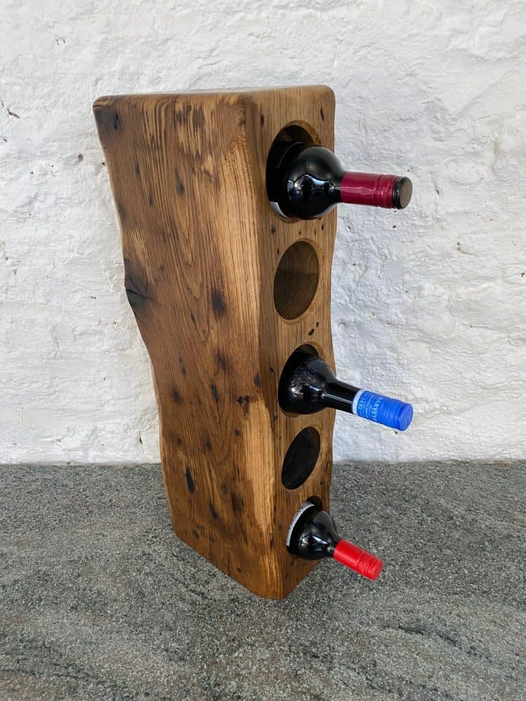 5 Bottle Railway Sleeper Wine Rack