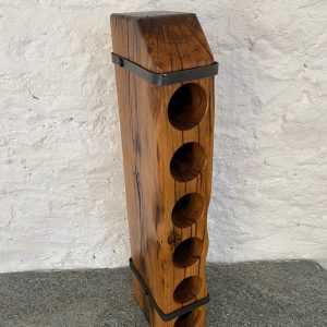 6 bottle railway sleeper wine rack