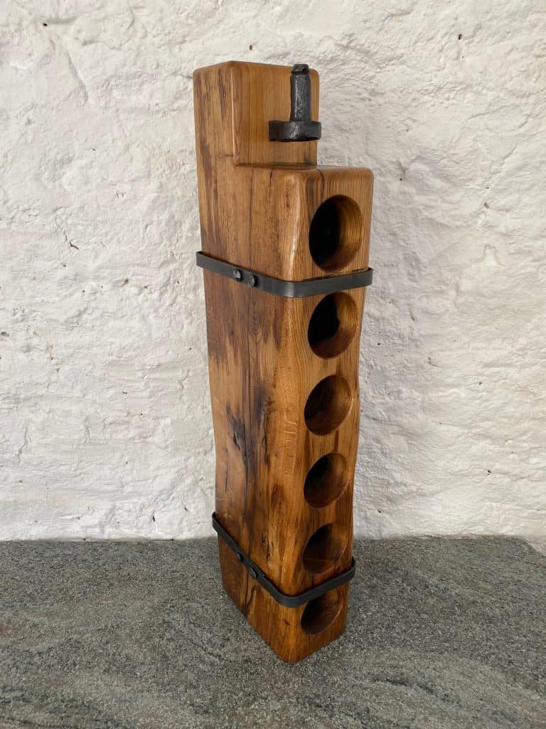 6 bottle gate post wine rack