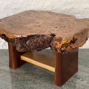 live edge burr oak table
