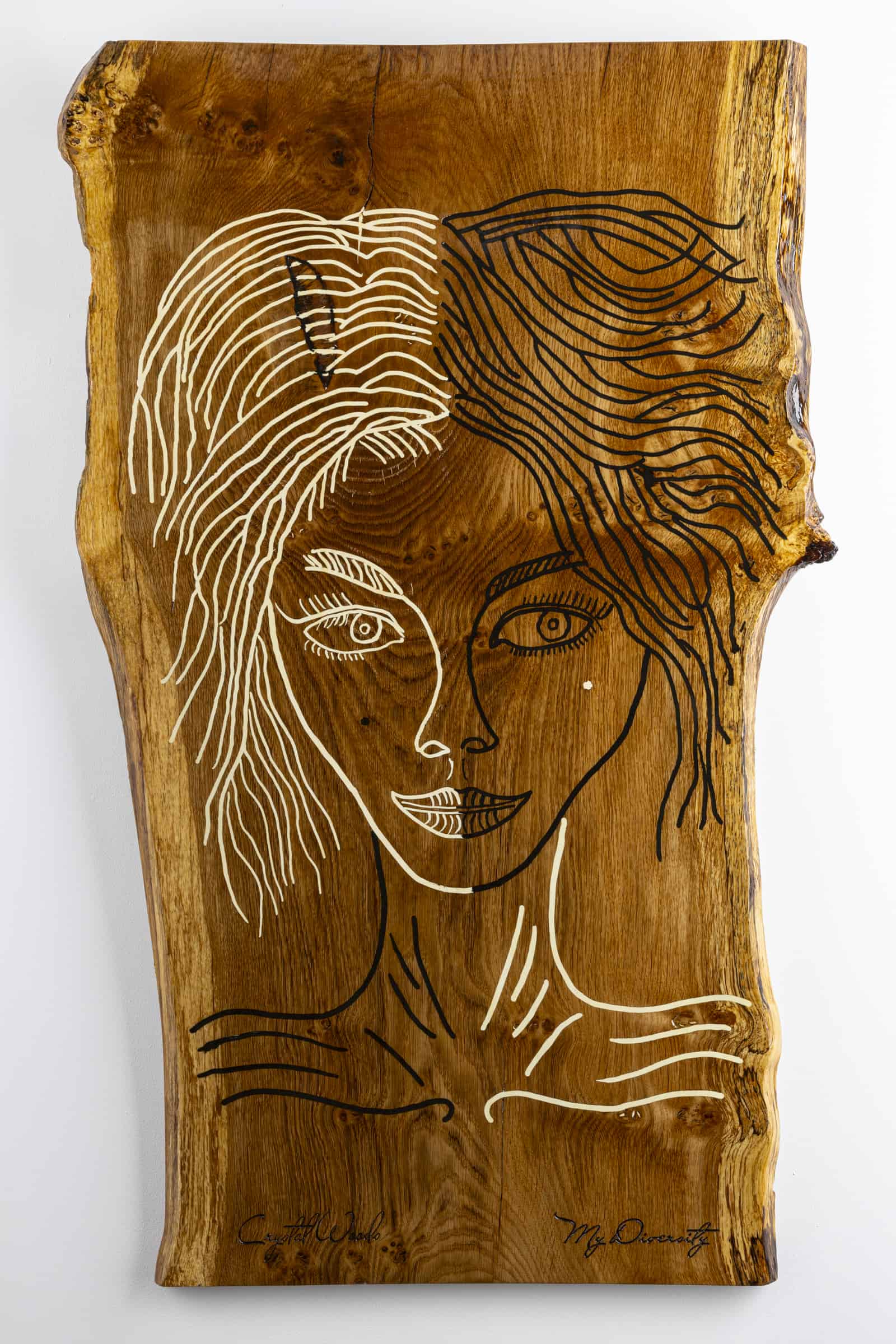 Wood Wall Art - My Diversity 1 contemporary wood wall art