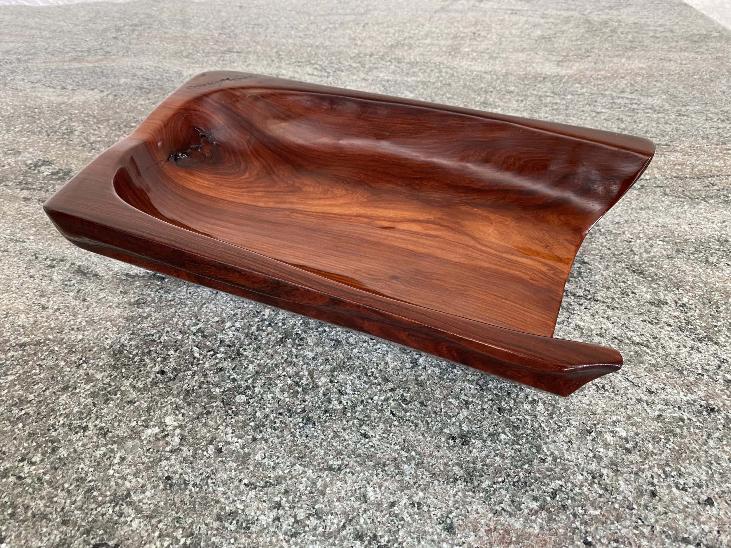 African Pau Rosa Feature Bowl 5 African Pau Rosa wood bowl