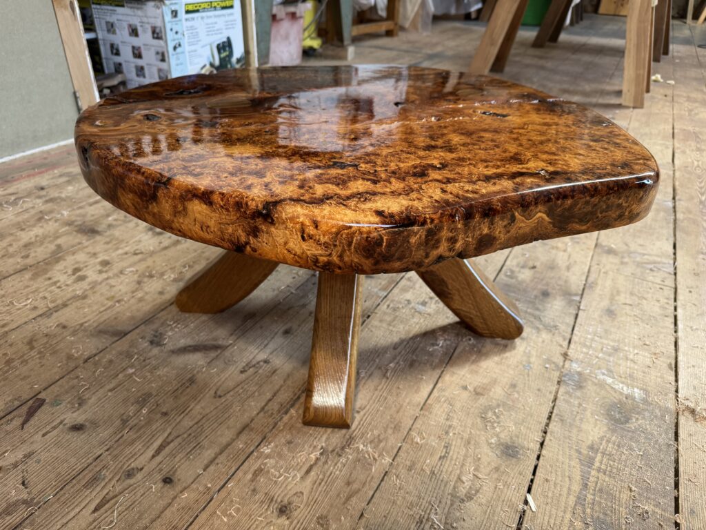 burr oak coffee table