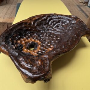 Sculptural Organic Hand Carved Bowl - Oak Wooden Bowl