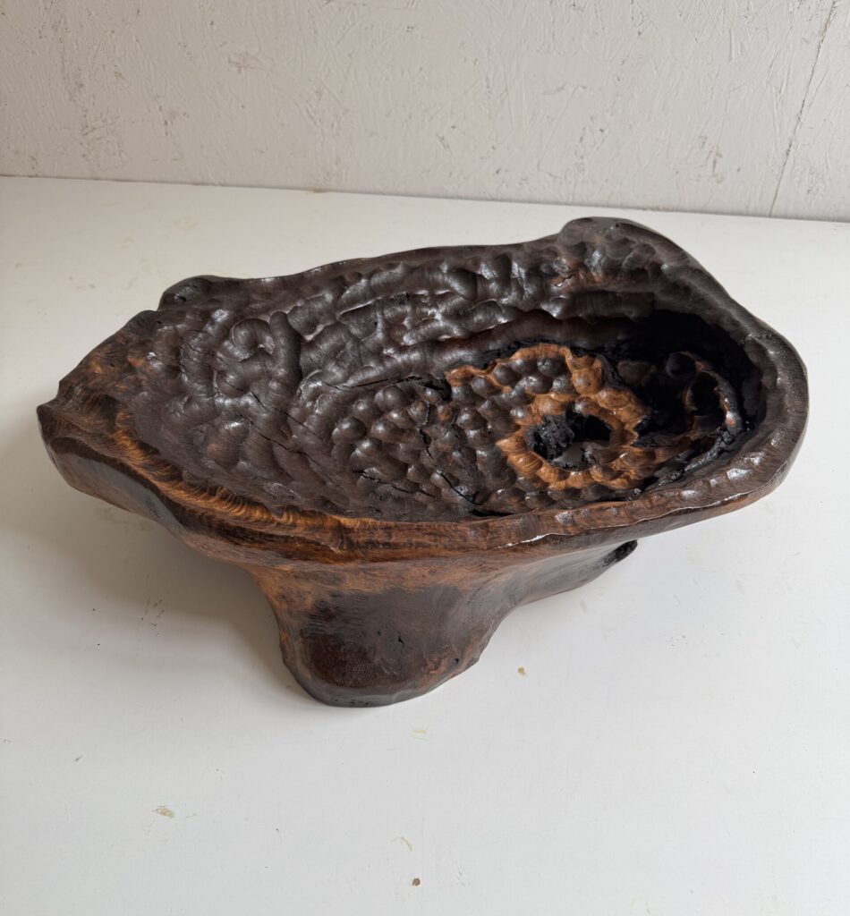 Sculptural Hand Carved Bowl