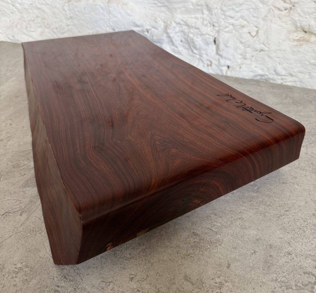 african rose wood butchers block