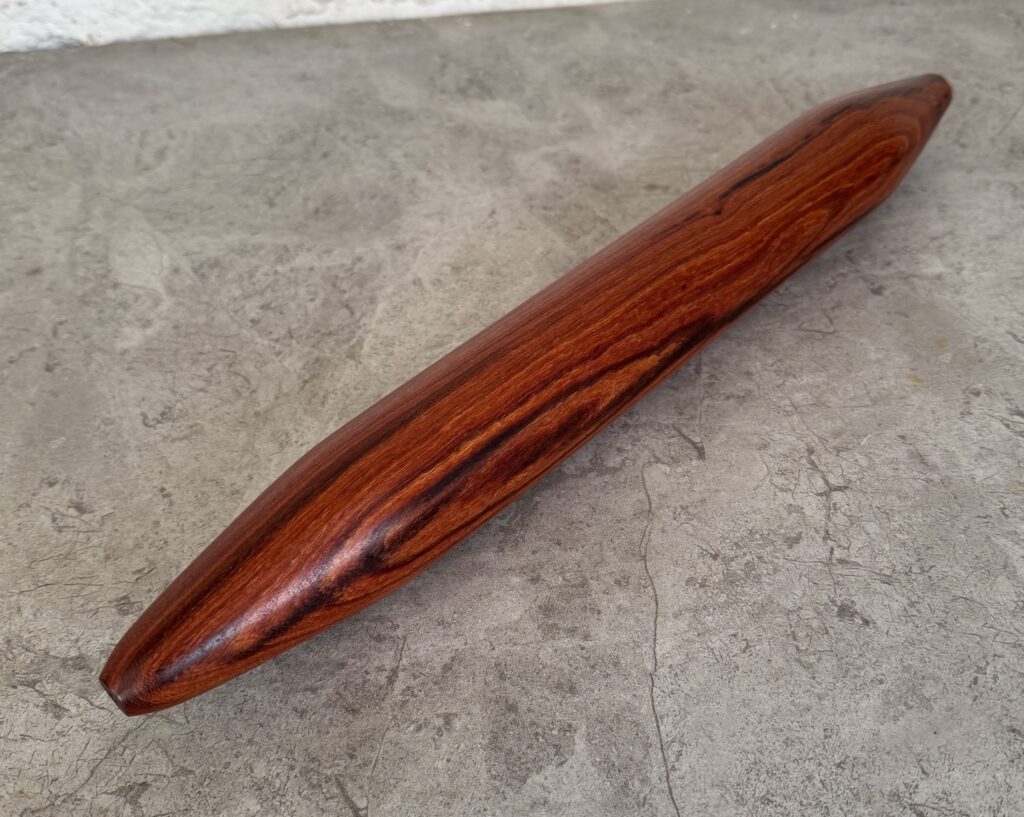 french rolling pin in pau rosa wood
