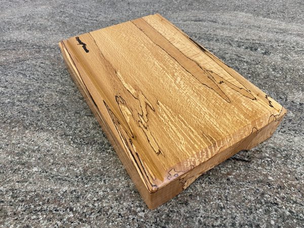 V-Joint Crumb Groove Chunky Spalted Beech Chopping Board – Extra Thick