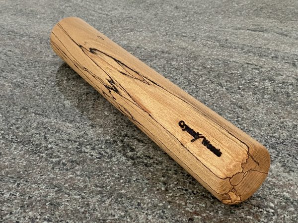 Large contemporary rolling pin made from locally sourced Spalted Beech in Devon