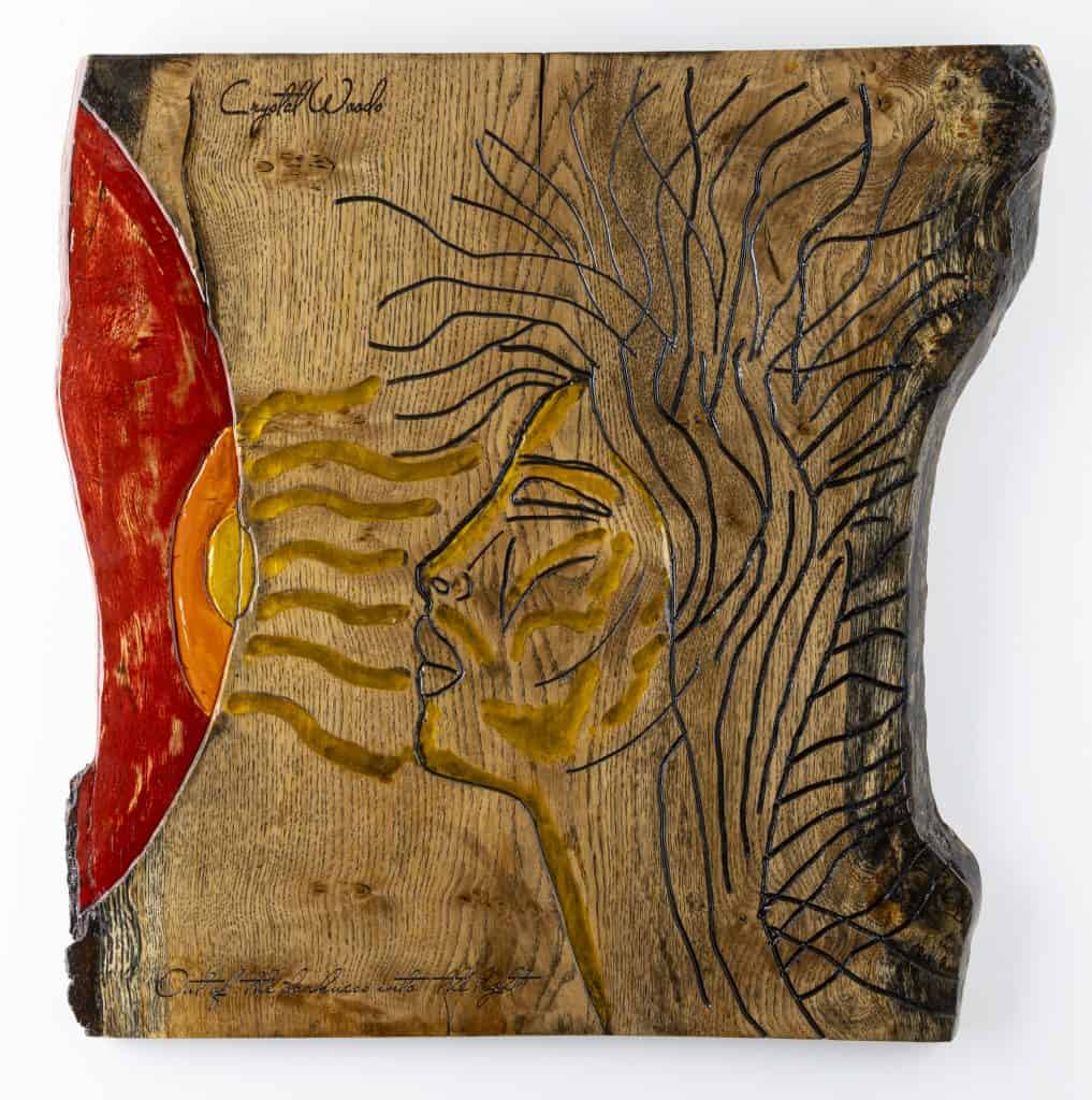 contemporary wood wall art