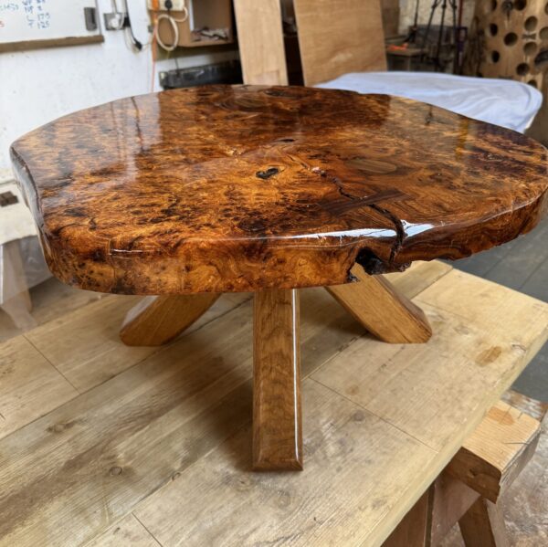 bespoke oak coffee table finished in oil
