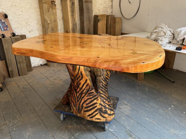 bespoke live edge garden table
